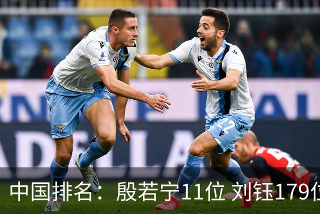 中国排名：殷若宁11位 刘钰179位许赢上涨2位